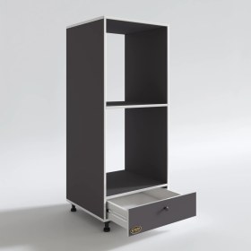 Resim Kenzlife fırın dolabı naime gri 145*60*56 mutfak çekmeceli ayaklı banyo kiler ofis 