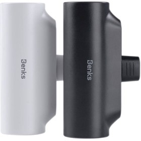 Resim Benks PB15 Taşınabilir Standlı Lightning Portlu Powerbank 5000mAh - Siyah 