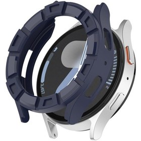 Resim Samsung Galaxy Uyumlu Watch 7 İçin 40mm Zırh İçi Boş Tpu İzle Koruyucu Kılıf Gece Mavisi 