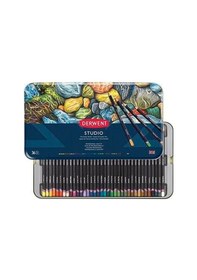 Resim Derwent Studio Pencils Kuruboya Kalemi Teneke Kutu 36 Renk 
