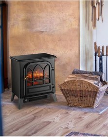 Resim Dlc Flamix 1950w Dekoratif Ayaklı Şömine 