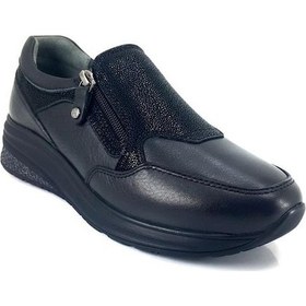 Resim Forelli Melda Günlük Anatomik Bayan Ayakkabı-siyah 