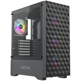 Resim Fazeon F6 650W 80+ Bronze Tempered Glass Mesh 4x Argb Fanlı USB 3.0 Atx Bilgisayar Kasası 