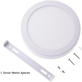 Resim Cata Ct-5233b 18w Sıva Üstü Led Panel Yuvarlak Beyaz 