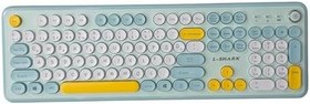 Resim T801A Kablosuz Türkçe Q Klavye ve Mouse Seti (2.4GHz Renkli Retro Klavye) 