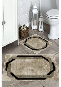 Resim Vizon Kaymaz Taban Çerçeve Banyo Paspas Bb-126 çok renkli 