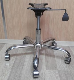 Resim Ofis Büro Çalışma koltuğu için Metal Yıldız Ayak Amortisör Tekerlek şase Mekanizma yedek parça set 