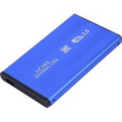 Resim USB 2.5" Harici HDD Kutusu USB 3.0 Alüminyum Mavi 