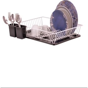 Resim Dik Açılı Tek Katlı Beyaz Tabaklık ROYALEKS-ACERO-20333 