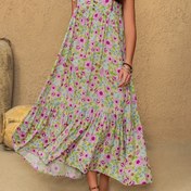 Resim Rusttydustty Bohemian Kadın Giyim Vintage Etnik Romantik Baskı Kesme Yama Desenli Düğme Detaylı Dantel Piliseli A-Kesim Etek Sanatsal Günlük Festival Tatil Plaj Rahat Hafif Doğal Şık Yüksek Kalite Ünlü Tavsiye Ramazan 