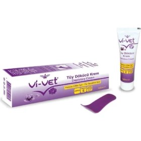 Resim Vi-Vet Vıivet 40 ml Tüy Dökücü Krem Unisex Kullanım İçin Lavanta ve Limon Ferahlığı Sağlayan Özel Formül 
