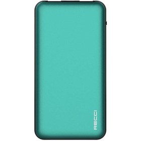 Resim Recci Hızlı Şarj Özellikli Powerbank Recci RPB-P05 Greeny Serisi LED Işık Göstergeli 22.5W 10000mAh Yeşil 