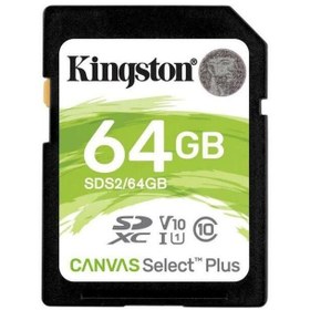 Resim Kingston Sds2 64gb Sdxc Canvas Select Plus Hafıza Kartı 