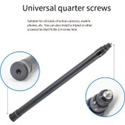 Resim Insta360 X3, ONE X2, RS, Gopro 11/10/9, DJI Action 3/2 kameraları için Karbon Fiber Uzatılmış Ultra Hafif Görünmez Selfie Çubuğu, Elde Tutulan Teleskopik Çubuk Monopad Fotoğraf Aksesuarı 