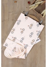 Resim Unisex Bebek Çift Katlı Natural Penye Battaniye Stl6614 Krem 