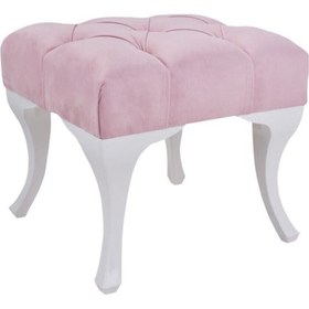 Resim Kapitoneli Kapı Önü Ayak Ucu Puf 45 45cm Karışık 