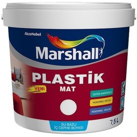 Resim Marshall Plastik Mat Su Bazlı Iç Cephe Boyası 7.5 L. 