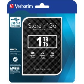 Resim Verbatım 53194 - 1tb USB 3.0 Black Portable Hard Disk 