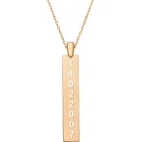 Resim Mina Silver Kişiye Özel Düz Sade Tarih Ve Harf Gümüş Bayan Altın Renk 