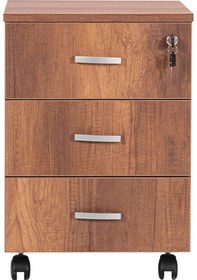 Resim Ofisbazaar 3 Çekmeceli Kilitli Tekerlekli Keson 60x45x40 Cm 18 Mm Suntalam - Barok 