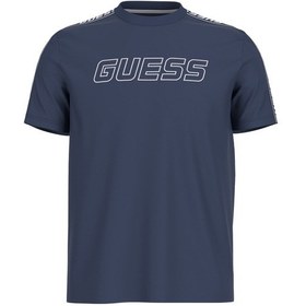 Resim Guess Erkek Arlo Logolu T-shirt Xl Lacivert 