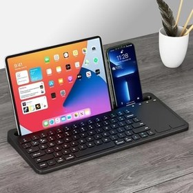 Resim Coverzone Şarjlı Bluetooth TouchPad Klavye Dual Bağlantı Xiaomi Mi Pad 5 11 inç Uyumlu Hızlı ve Kolay Kablosuz Bağlantı Tablet ve Telefon ile Kullan Türkçe Q Klavye ZR731 