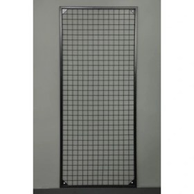 Resim Rafburada Sık Telli Tel Raf - Tel Pano Stand, Duvar Askılığı - 100x200 cm 