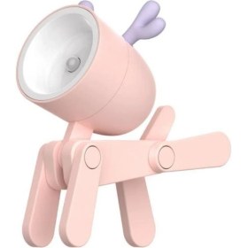 Resim Didihou Lamba Ders Çalışma Masa Gece Lambası Mini Geyik Tasarımlı Kitap Okuma LED Işıklı Lamba 