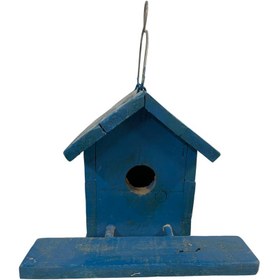Resim Ahşap Mavi Kuş Yuvası 