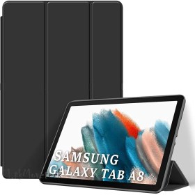 Resim Alfa MEC Samsung Galaxy Tab A8 10.5 SM-X200 Kılıf Standlı Flip Smart Akıllı Kapak Uyku Modlu Tablet Kılıfı 