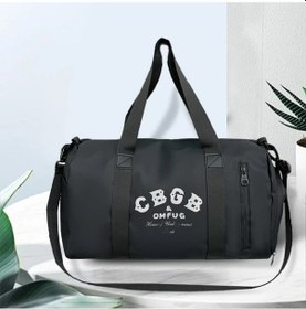 Resim Motion003 Cbgb Vintage Spor Çantası Büyük Kapasiteli Siyah Dayanıklı Fitness Çantası Siyah 