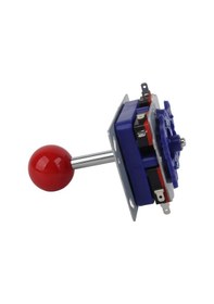 Resim Yaleker Kırmızı Uzun Gövde Oyun Joystiği - 2/4/8 Yönlü İşlevli, Anti-kayma Somunlu, Ahşap/metal Kontrol Panel Uyumlu, Dayanıklı Çelik Mil Ve Mikro Anahtar 1.000.000 Döngü Testi 