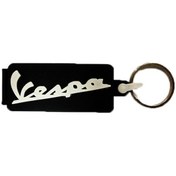 Resim Vespa Uyumlu Anahtarlık Siyah Çok Renkli 