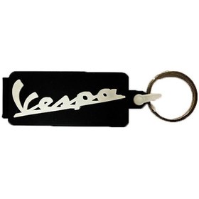 Resim Vespa Uyumlu Anahtarlık Siyah Çok Renkli 