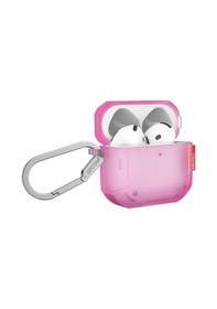 Resim Airpods Uyumlu 4 Kılıf Airbagli 360 Derece Tam Koruma Skinarma Mecha Ce Askı Aparatlı Kılıf Pembe 