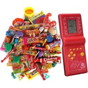 Resim Sevgililer Günü Nostaljik Hediye Kutusu Kırmızı Tetrisli Büyük Boy 80'ler 90'lar 