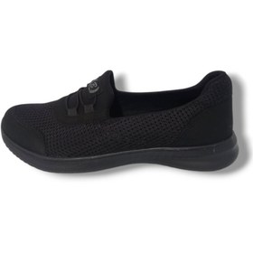 Resim Black Sea 575-25 Anorak Slip On Anatomik Kadın Sneaker Siyah 