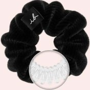 Resim Mena Rise Invisibobble Sprunchie Siyah Kadiye Kumaşlı Saç Tokası 