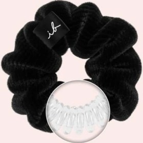 Resim Mena Rise Invisibobble Sprunchie Siyah Kadiye Kumaşlı Saç Tokası 