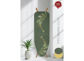 Resim Özbience 50X140 cm Ütü Masası Kılıfı Bez Örtüsü, Keçeli Taban ile Şık ve Koruyucu 