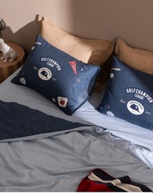 Resim Madame Coco Ruben King Size %100 Pamuk Ranforce Baskılı Nevresim Takımı - Mavi 8684427295465 Mavi 