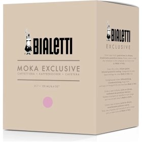 Resim - Exclusive: 3 Cups Ocak Üstü Espresso Pişirici - 130ML - Pembe Renk - Alüminyum Gövde - Patentli Gü 