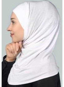 Resim Altobeh Hazır Türban Pratik Eşarp Tesettür Hijab - Namaz Örtüsü -Beyaz 