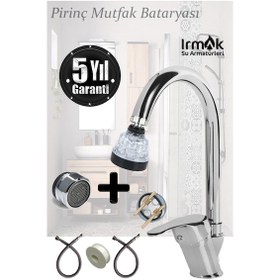Resim Mutfak Bataryası, Eviye Bataryası, Evye Armatür Musluk Kapalı Kol Krom 