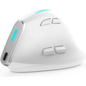 Resim Zelotes F36 9 Tuşlu Dikey Kavrama Ergonomik Programlama Çift Bluetooth 2.4g Kablosuz Fare Beyaz Diğer 