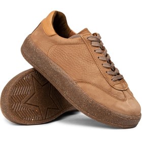 Resim Deery Kadın Hakiki Nubuk Taba Renk Sneaker Ayakkabı 