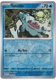 Resim Totodile Reverse Holo 039/162 - Temporal Forces - Pokemon Kartı Mint 