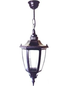 Resim Nisa Luce Balkon Veranda Sarkıt Armatür Siyah 