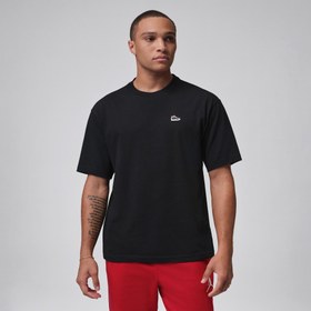 Resim Jordan Sneaker Patch Erkek Siyah T-Shirt 
