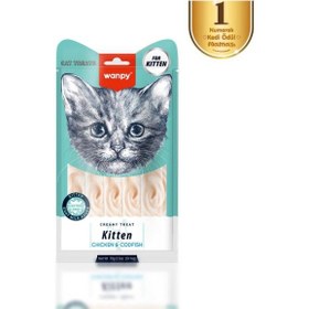 Resim Wanpy Tavuklu & Morinalı Yavru Kedi Krema Ödülü 5 14 Gr 